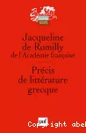 Précis de littérature grecque