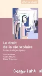 Le droit de la vie scolaire